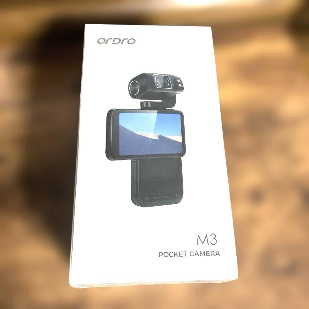 Ordro M3 Vlog ハンディ型 5K ビデオカメラ手ぶれ補正機能