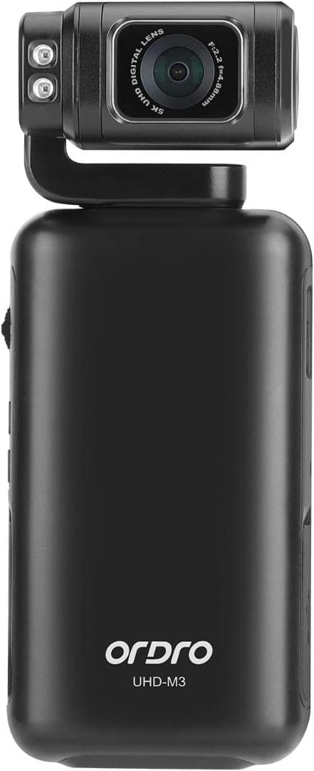 Ordro M3 Vlog ハンディ型 5K ビデオカメラ手ぶれ補正機能