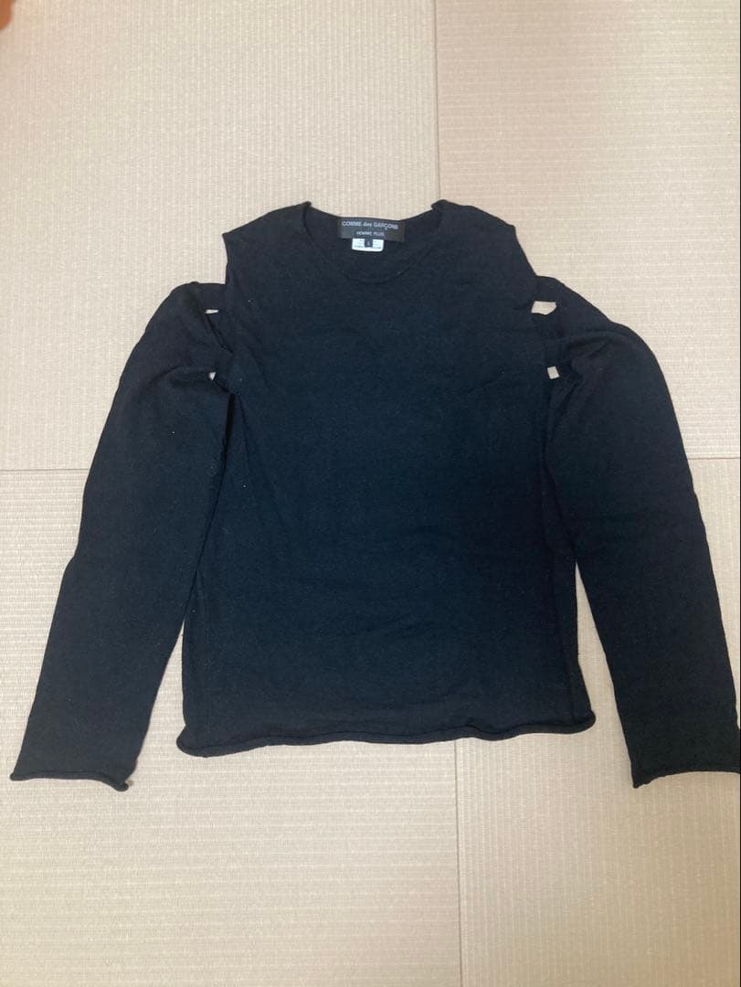COMME des GARÇONS HOMME PLUS ブラックニット S