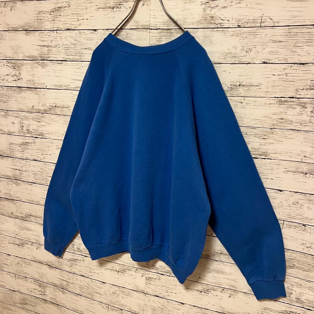 1015【人気XLサイズ】ナイキ♤刺繍ビッグロゴ　90s 銀タグ　スウェット希少