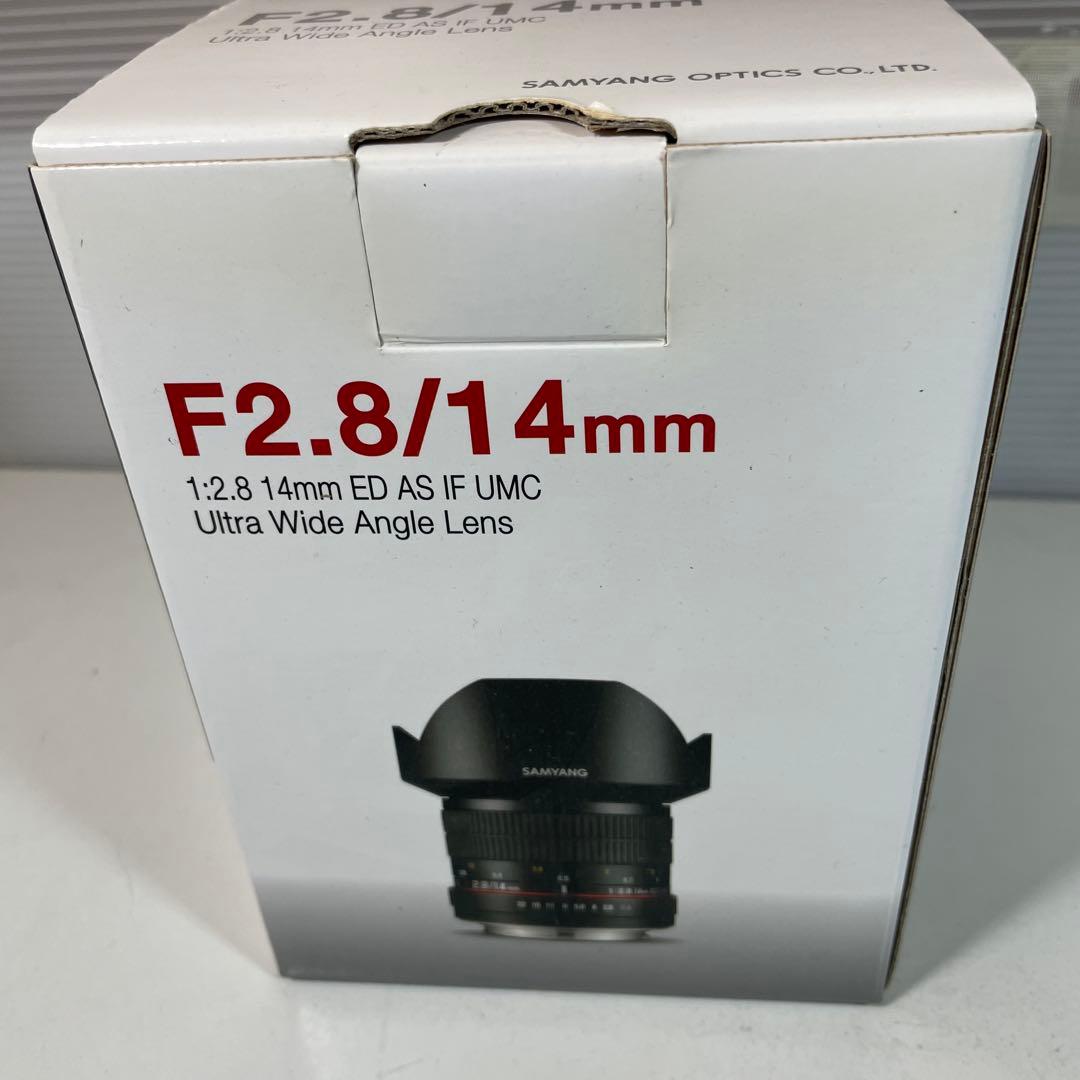 SAMYANG 広角レンズ 14mm F2.8 キャノンマウント箱あり
