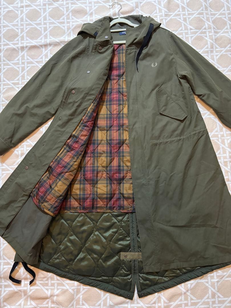 極美品-Fred Perry モッズコート オリーブグリーン