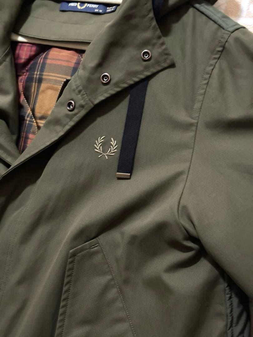 極美品-Fred Perry モッズコート オリーブグリーン