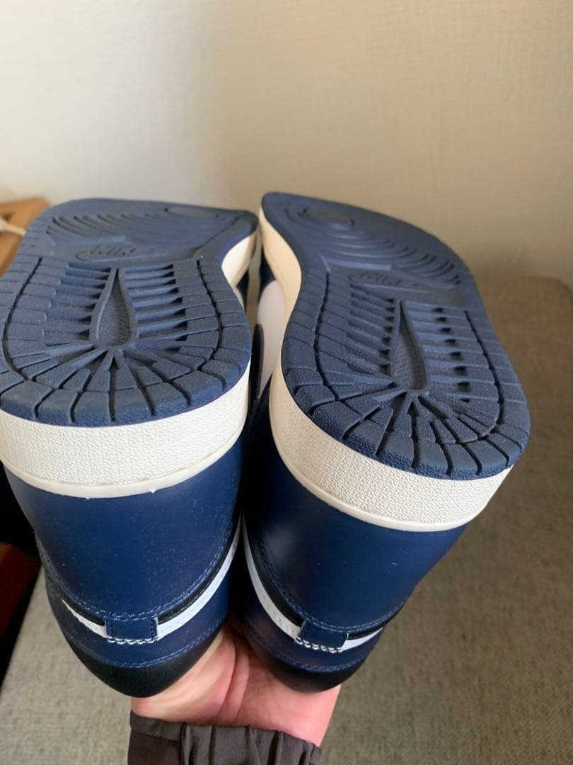 Nike Air Jordan 1 og ネイビー/ホワイト