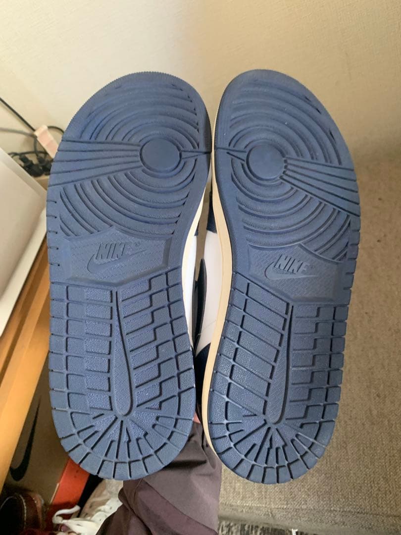 Nike Air Jordan 1 og ネイビー/ホワイト