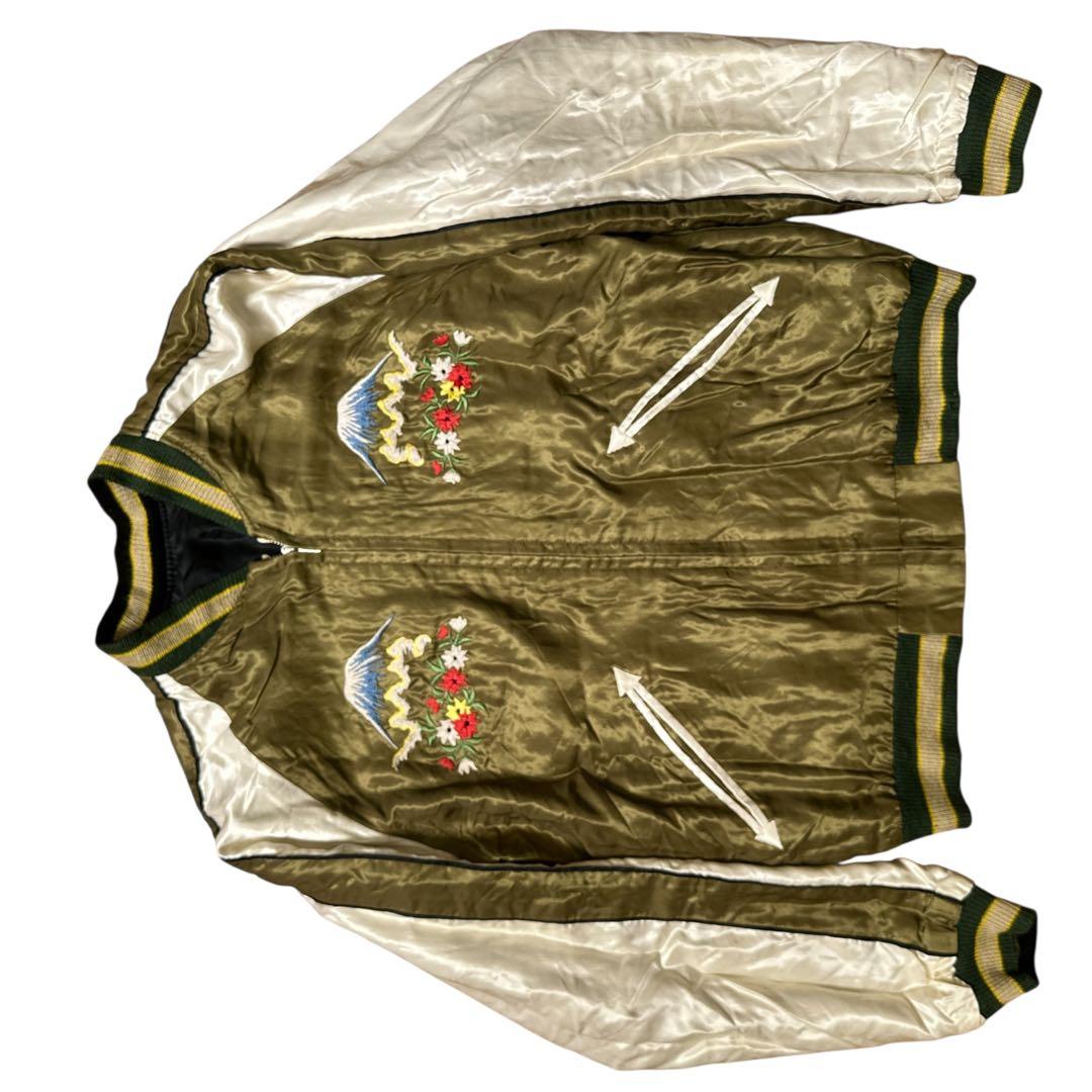 テーラー東洋　Tiger×japan map スカジャン　リバーシブル　M