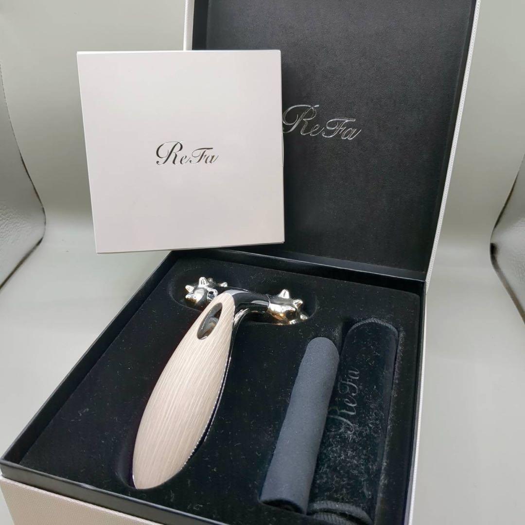 Refa リファ リズム RHYTHM ベージュウッド 美顔ローラー　木