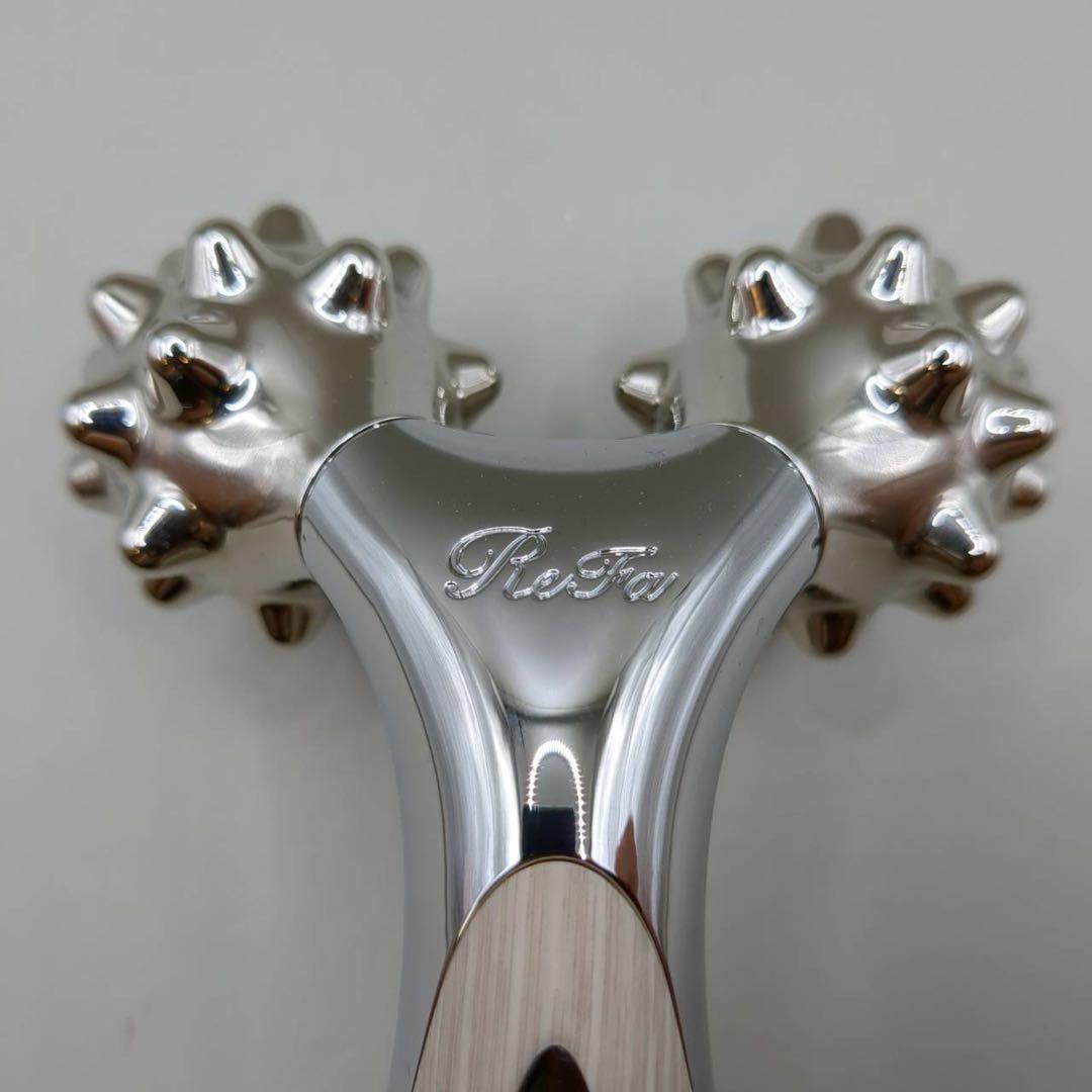 Refa リファ リズム RHYTHM ベージュウッド 美顔ローラー　木