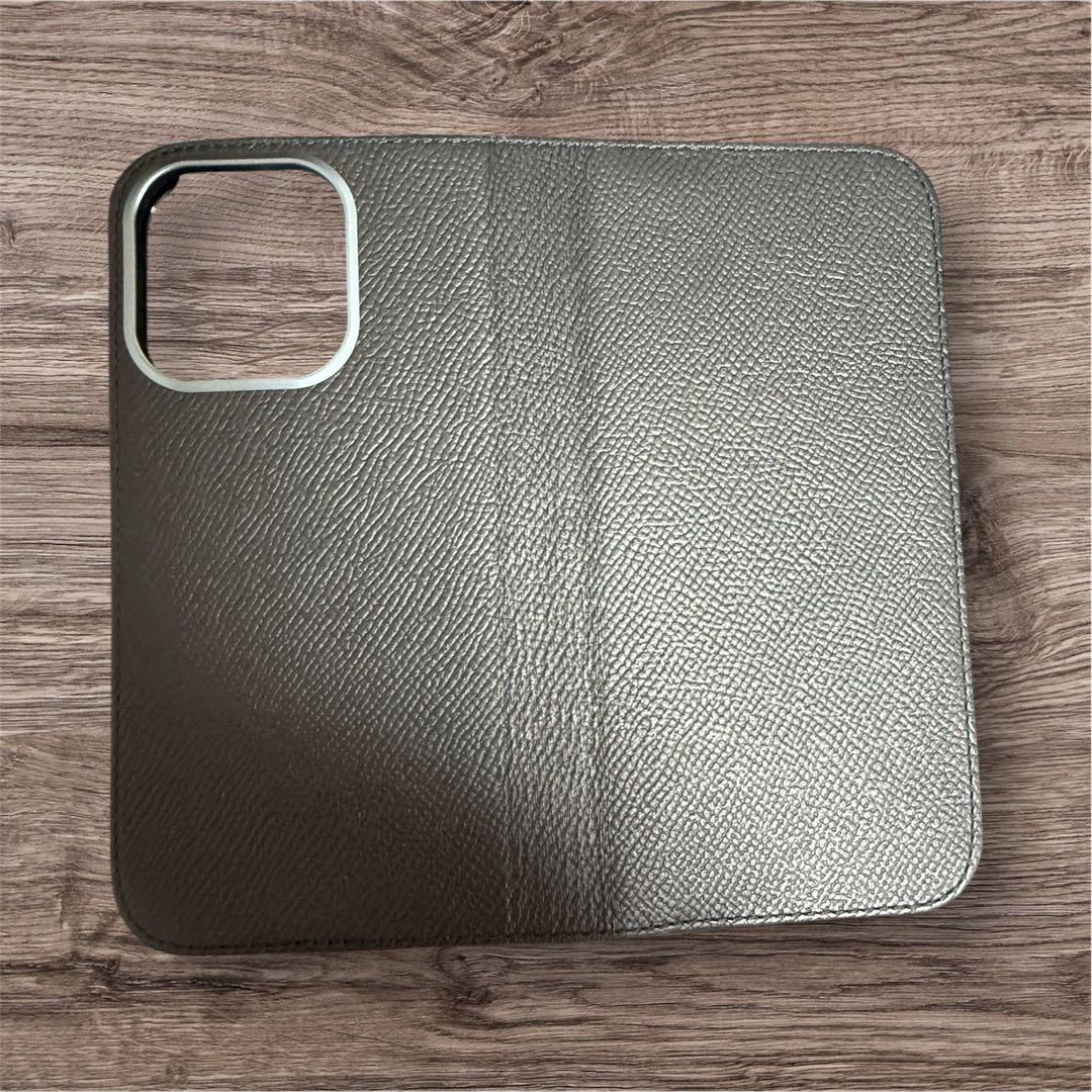 ボナベンチュラ iPhone 16 Pro用 ノービレレザー手帳型ケース（黒）