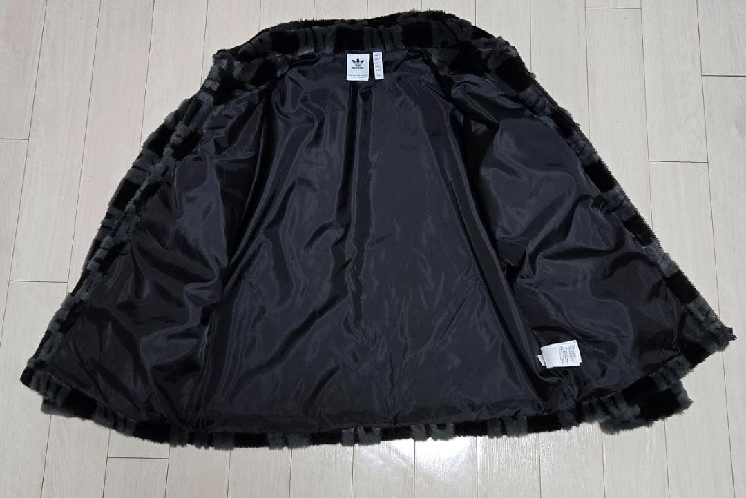 adidas Originals 総柄プリント ファージャケット メンズ 2XL