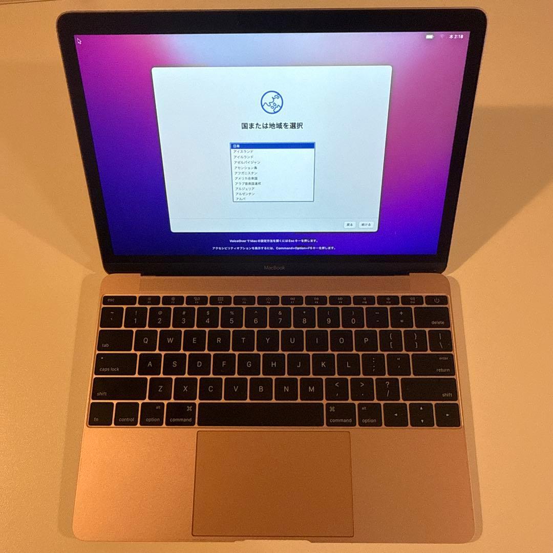 MacBook本体 MacBook Retina 12 inch Early 2016