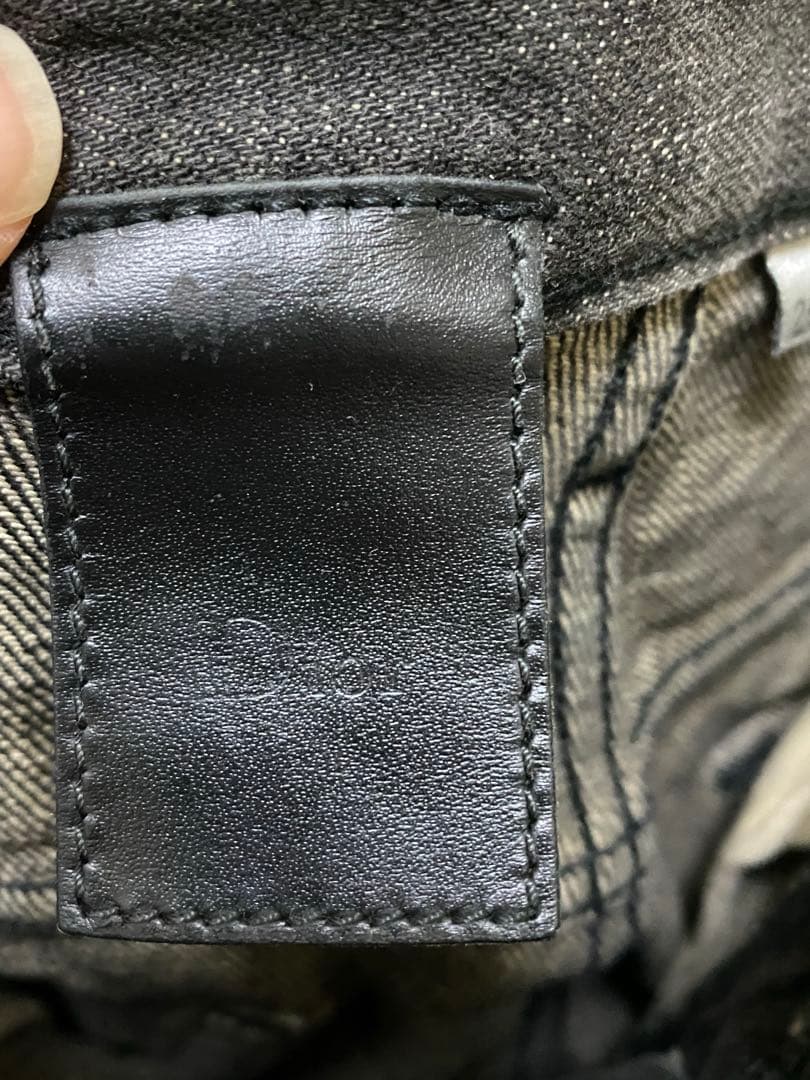 dior homme デニム ラスターコーティング デニム デストロイ