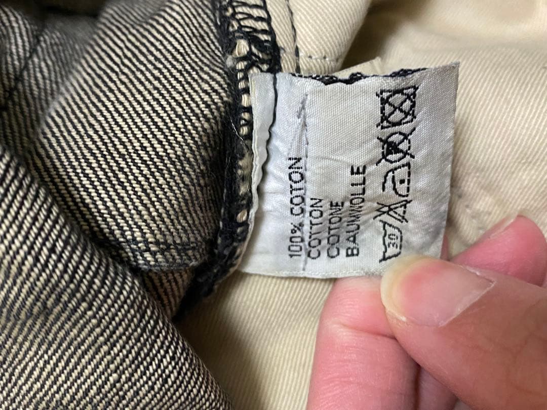 dior homme デニム ラスターコーティング デニム デストロイ