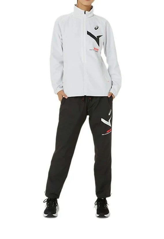 アシックス　レディース　ウィンドブレーカー＆トレーニングパンツセット