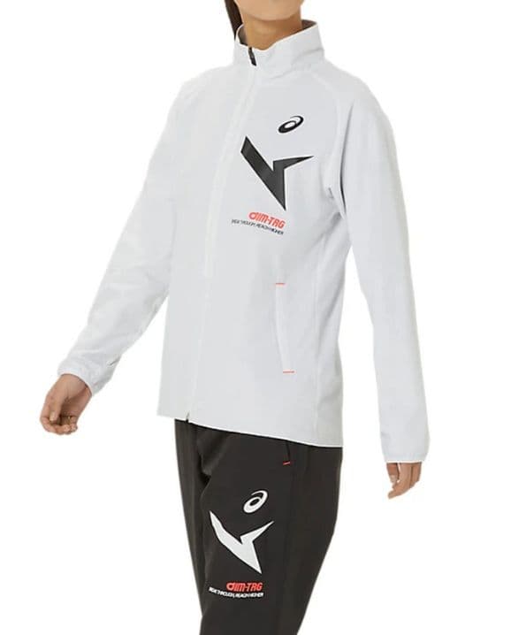 アシックス　レディース　ウィンドブレーカー＆トレーニングパンツセット