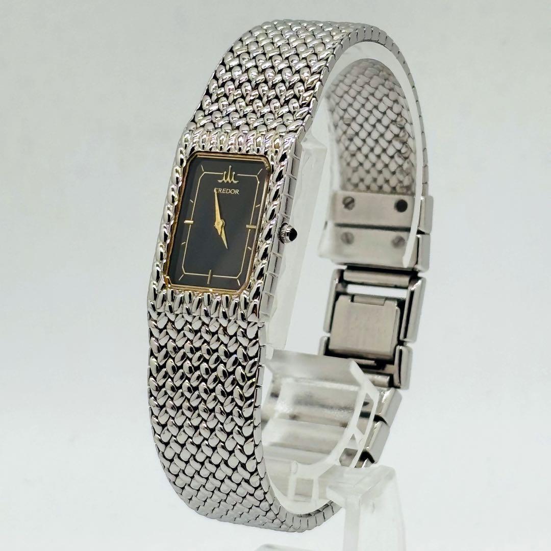 【動作良好】セイコー クレドール 2F70-5340 シルバー 腕時計