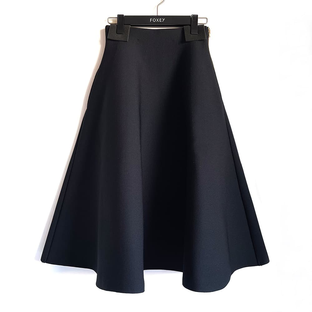 マディソンブルー*2025年最新 定番ダブルフェイスミモレフレアスカート 00