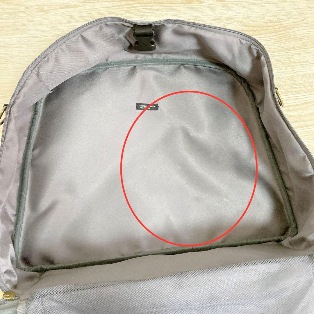 北欧暮らしの道具店　スーツケースみたいに使えるボストンバッグ　チャコールグレー