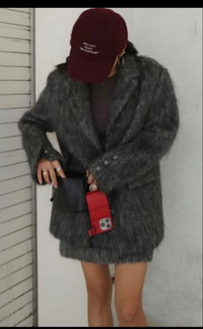 ALEXIA STAM オーバーサイズシャギージャケットS