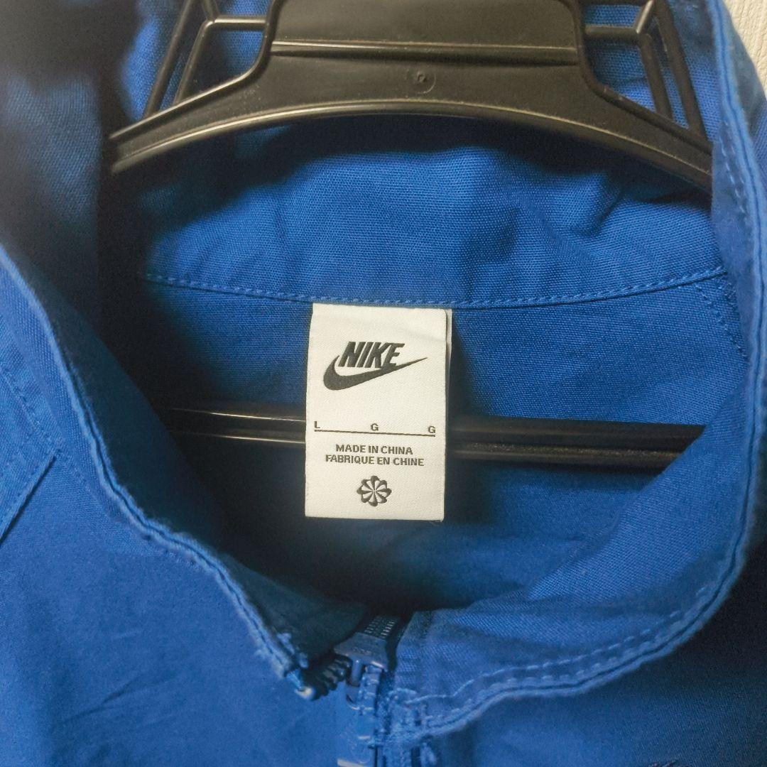Nike ハーフジップジャケット L 青