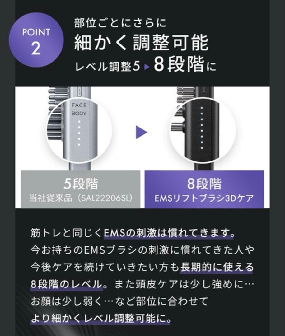 【SALONIA/サロニア】EMSリフトブラシ3Dケア
