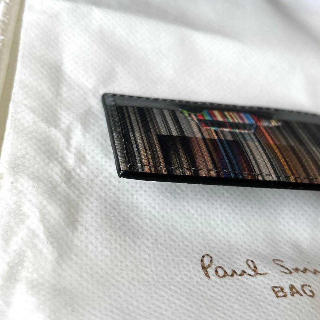 新品✨ポールスミス キーホルダー Mini ストライプ ウォール キーリング 車