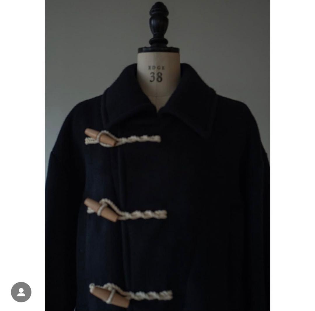 OVER MAXI DUFFLE COAT ネイビー サイズ0