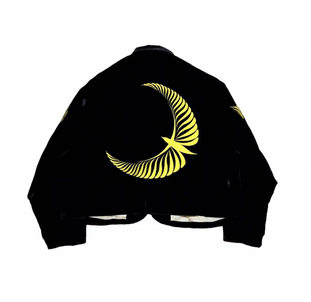 ジャケット・アウター Urig EMB VELVET CHINA JACKET [BLACK]