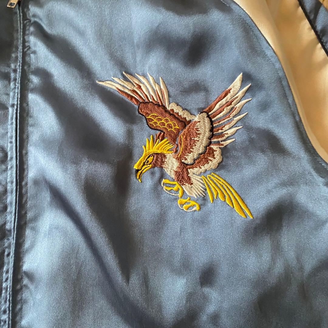 【古着】Japanise Traditional スカジャン　刺繍　 3L