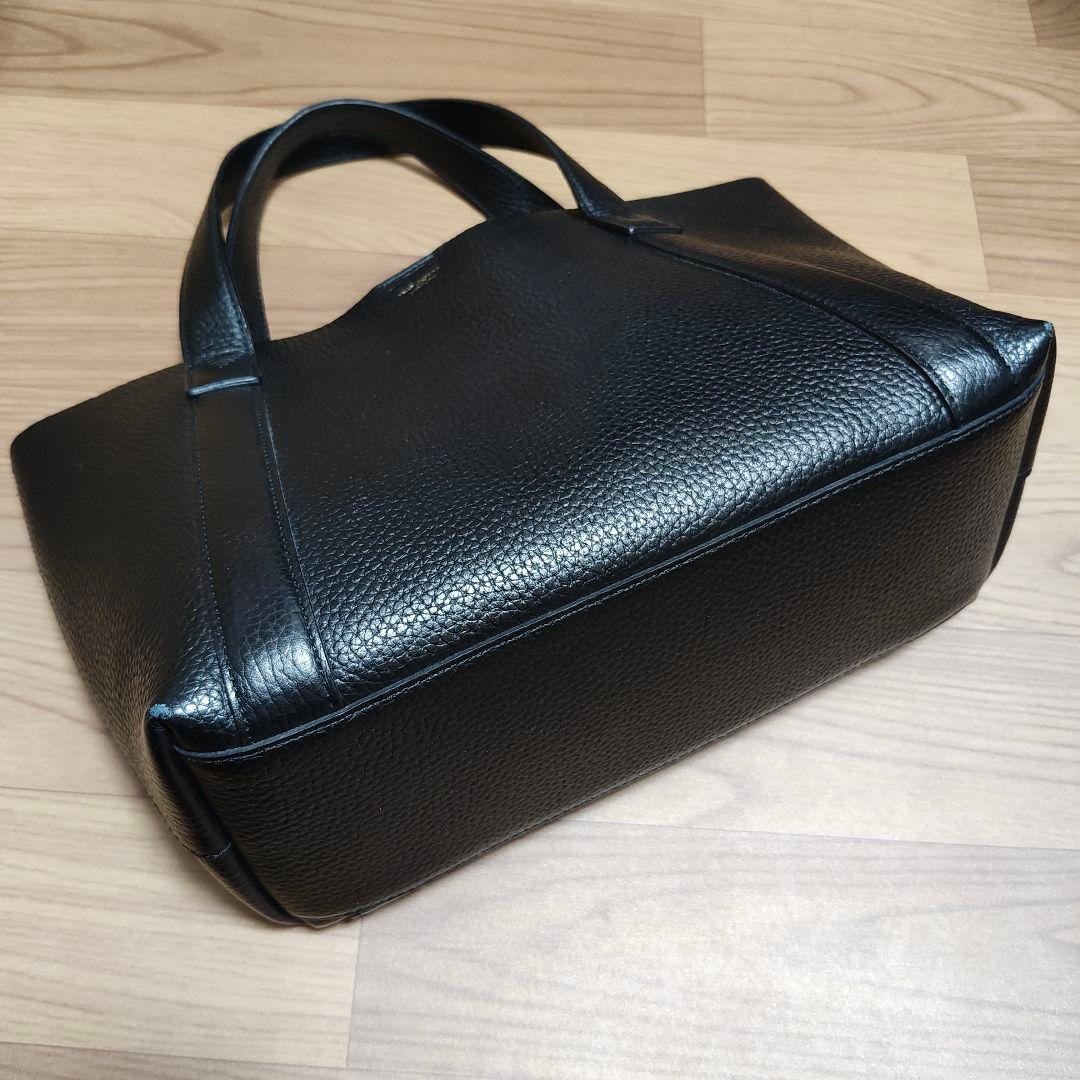 ペッレモルビダ　ミニトート　ブラック×ブルー　美品