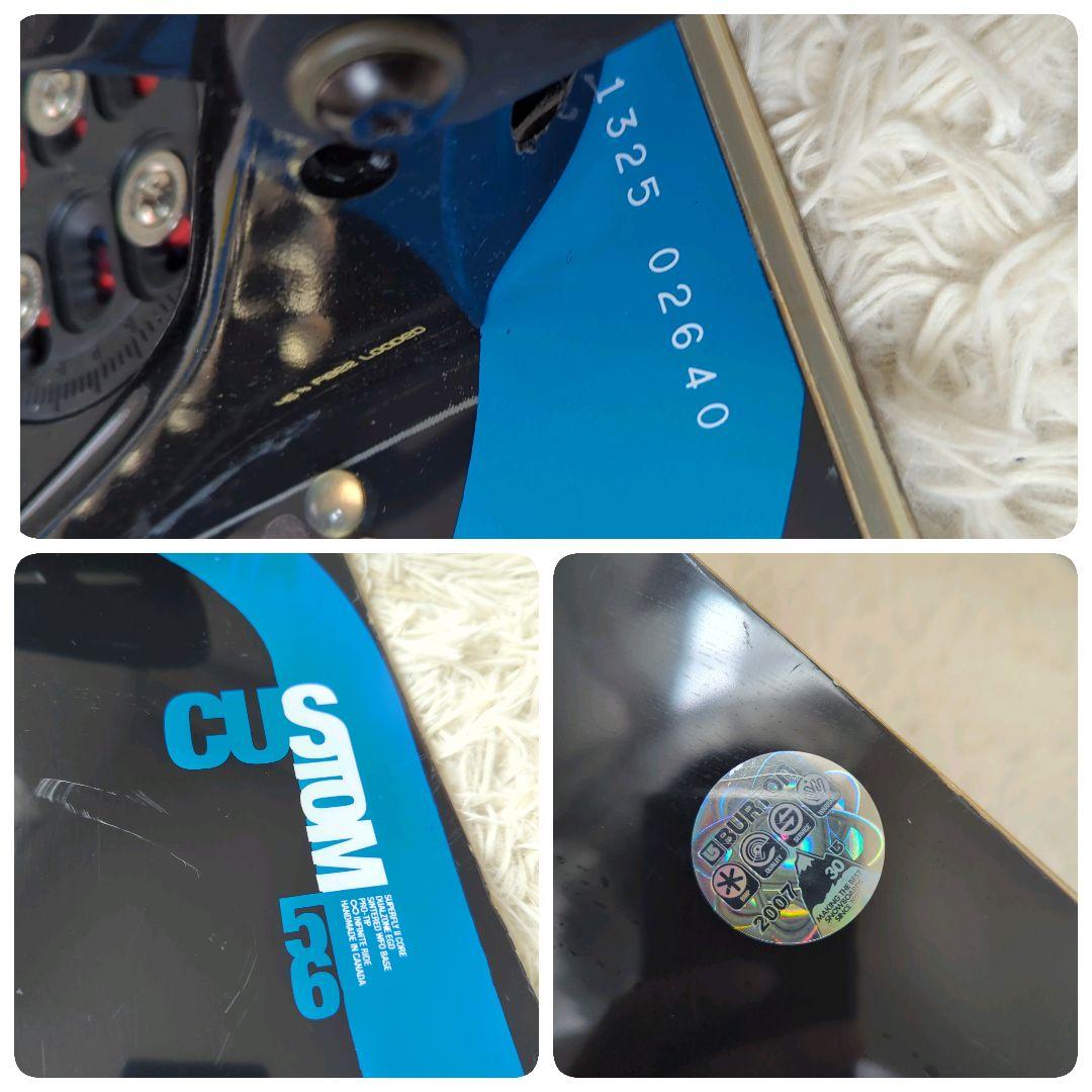 バートン カスタム スノーボード サロモン ビンディングセット 156cm