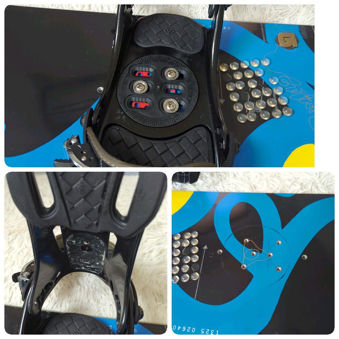 バートン カスタム スノーボード サロモン ビンディングセット 156cm