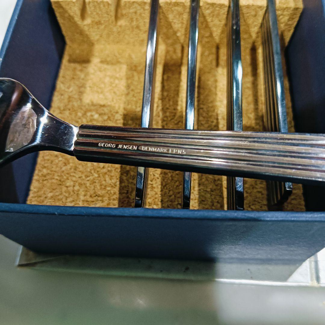 【新品】ジョージジェンセン　ベルナドッテフォーク6本セット箱付き