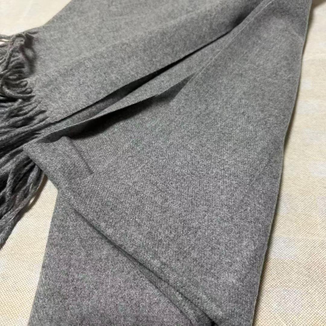 え*ぬ様 ジョンストンズ カシミア 大判 グレー ストール マフラー