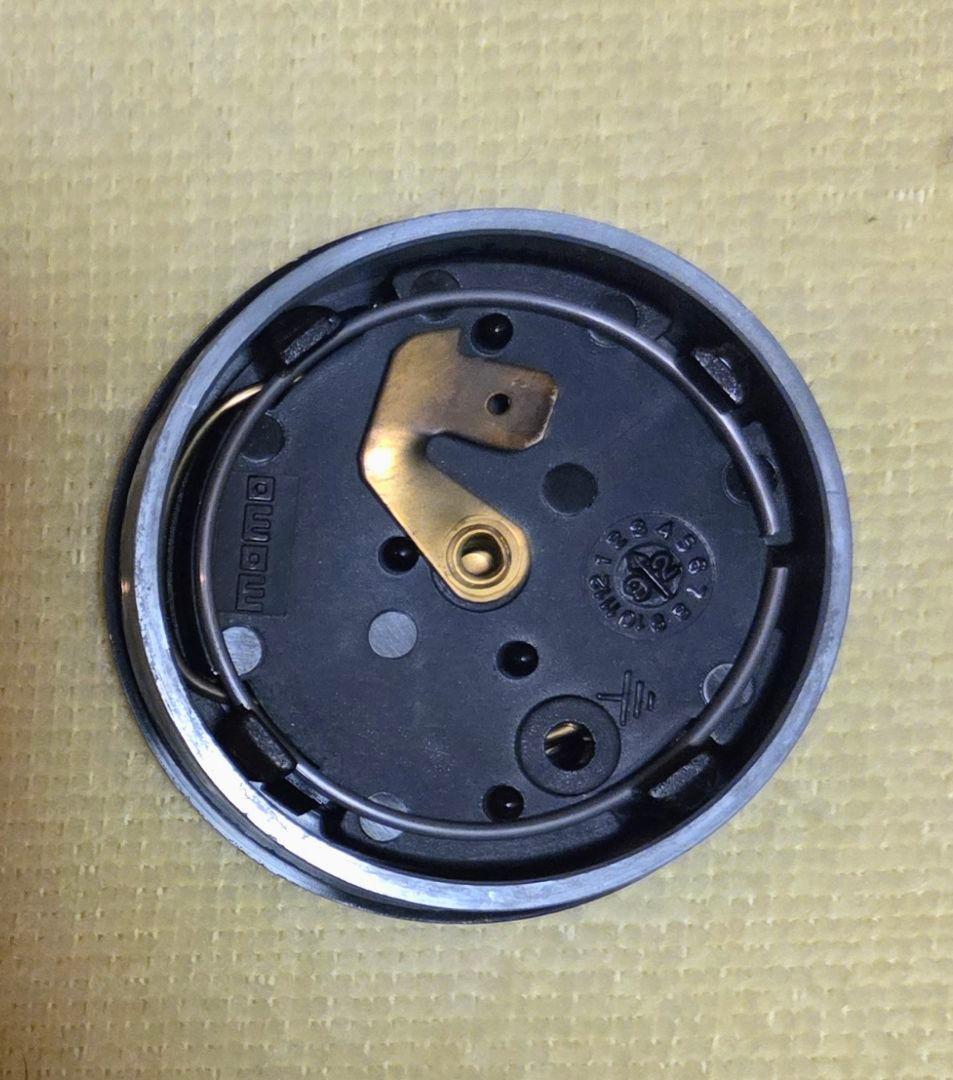 MOMO モモ ステアリング　ブラック　レザー 当時物　約34cm