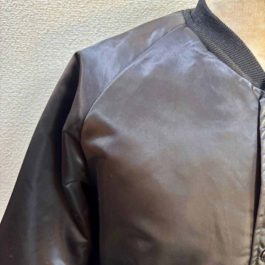 希少 90s USA製 チョークライン スタジャン XL セインツ ブラック 黒