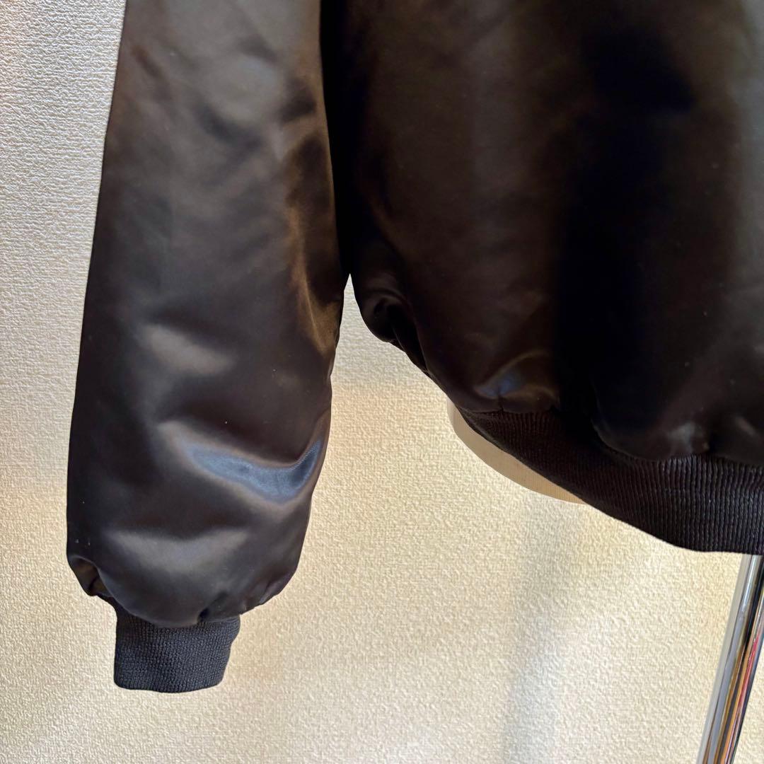 希少 90s USA製 チョークライン スタジャン XL セインツ ブラック 黒