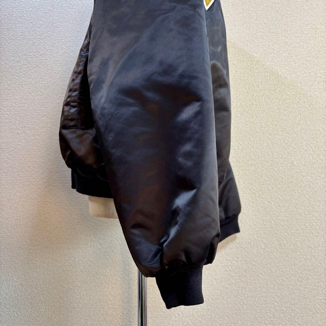 希少 90s USA製 チョークライン スタジャン XL セインツ ブラック 黒