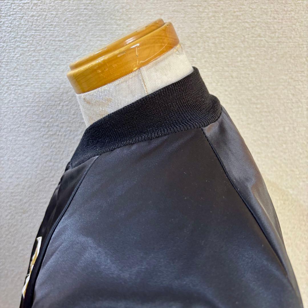 希少 90s USA製 チョークライン スタジャン XL セインツ ブラック 黒