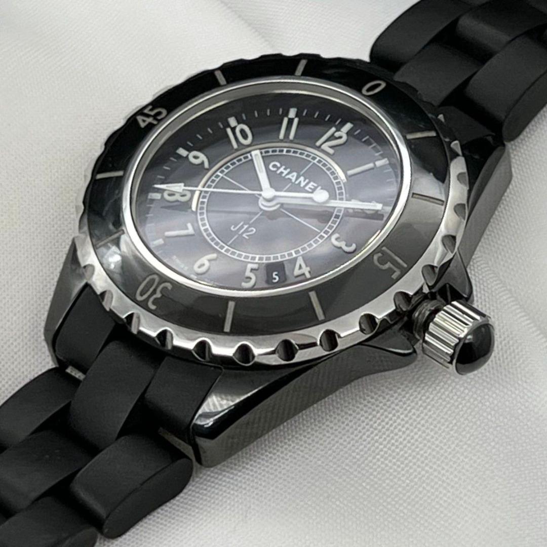 【新品電池交換】 シャネル J12 ブラック セラミック ブラック ボーイズ