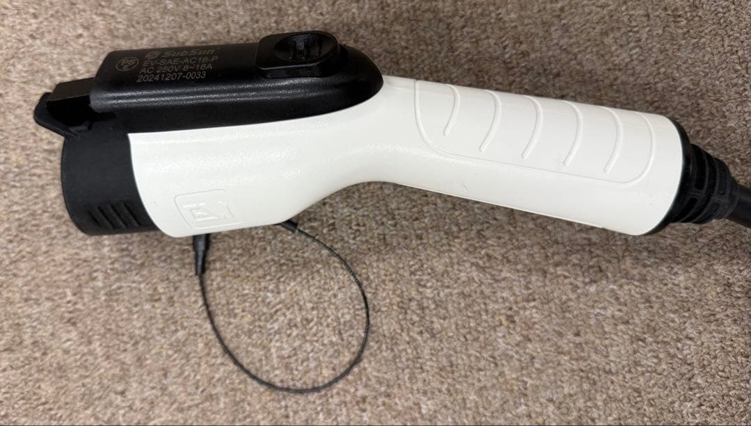 SubSun EV充電器 普通充電 100V対応 ホワイト 5m