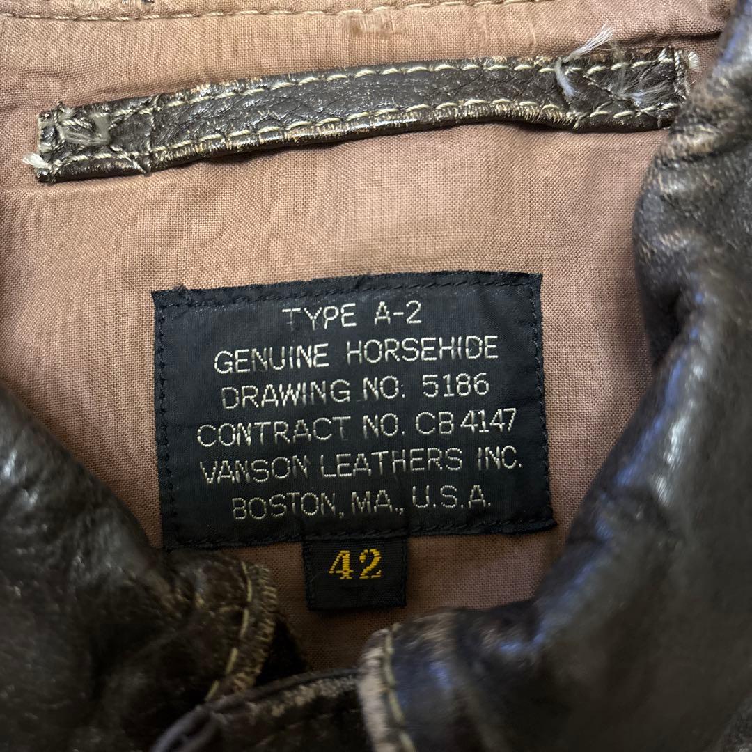 ジャケット・アウター VANSON / A-2 leather flight jacket