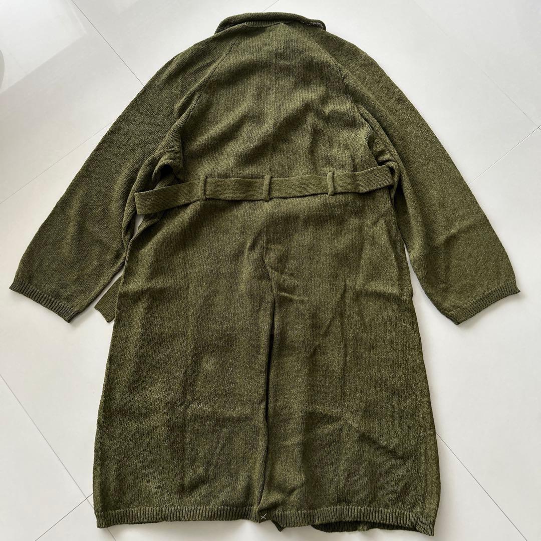 新品　コウタグシケン 和紙ニットトレンチコート