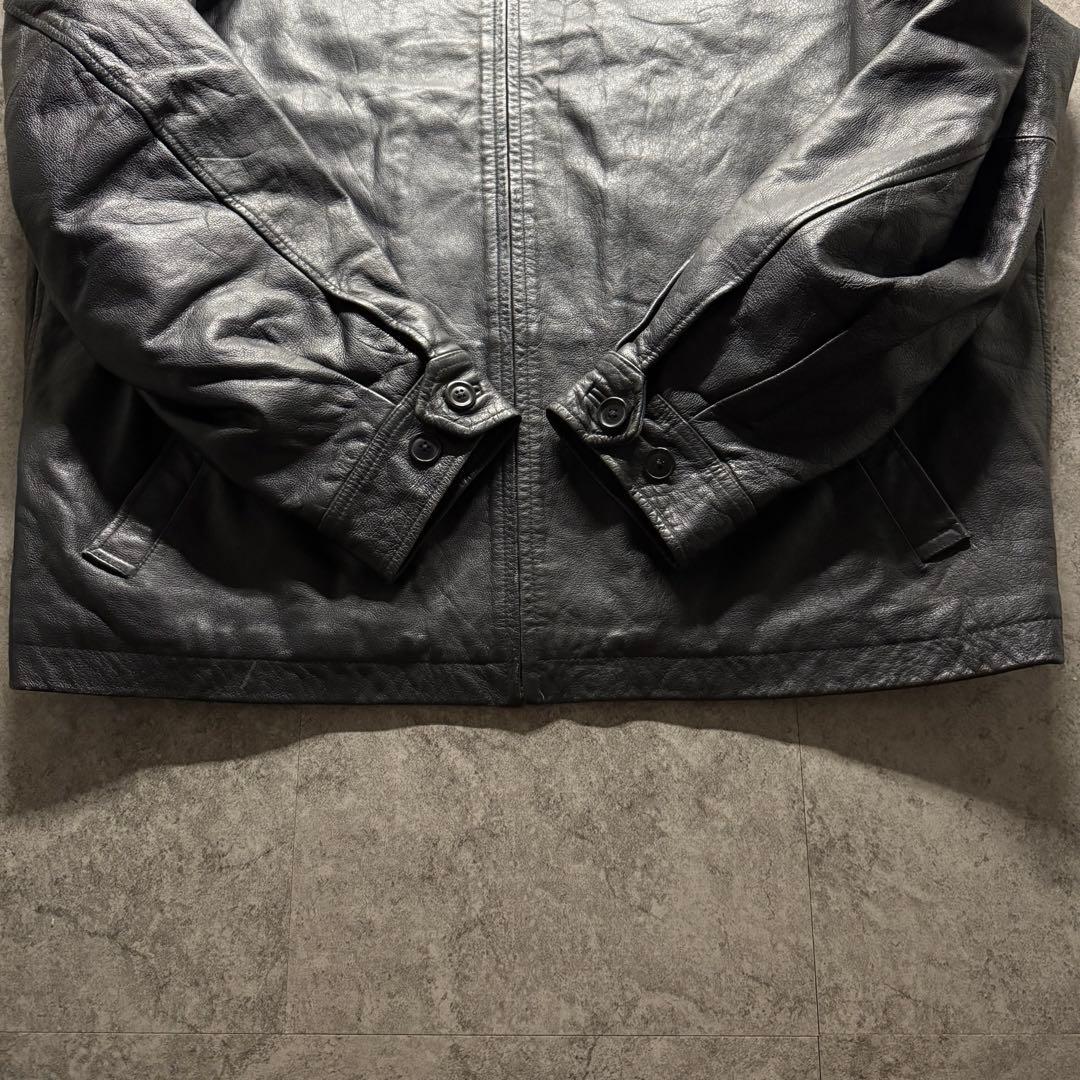 【90s vintage】OLD GAP 3L シングルライダース　レザー 本革