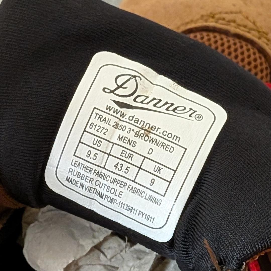 Danner ダナー TRAIL2650 茶/赤 27.5cm相当 箱付