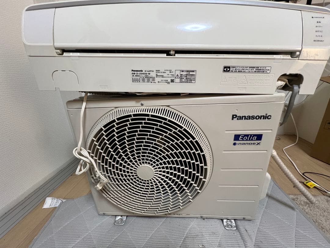 Panasonic Eolia エアコン本体　CS-25HEE6-W美品中古