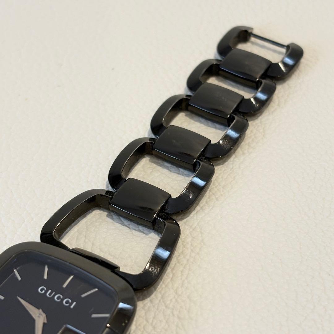 【GUCCI グッチ】ジャンク品 Gコレクション ブラック文字盤 腕時計