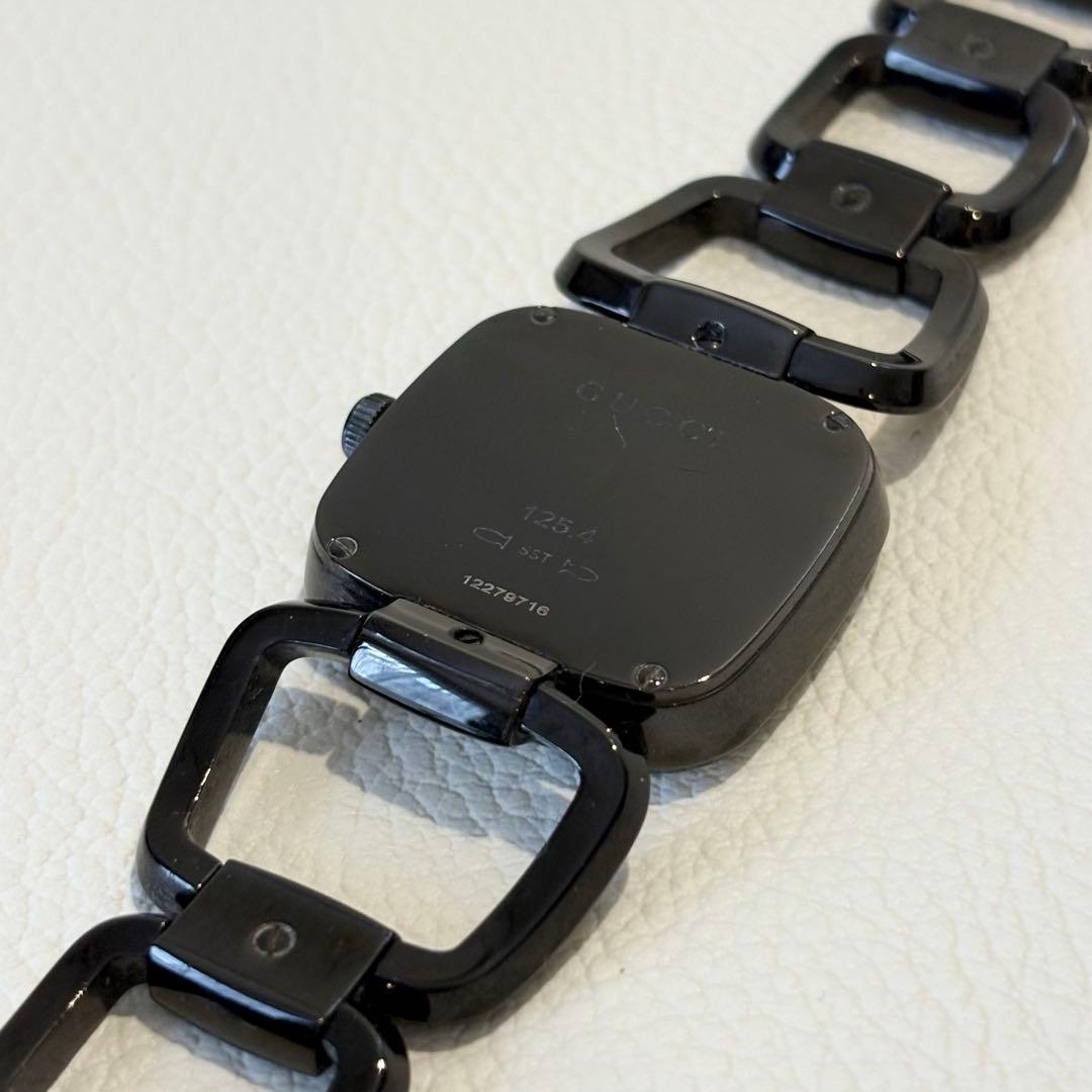 【GUCCI グッチ】ジャンク品 Gコレクション ブラック文字盤 腕時計