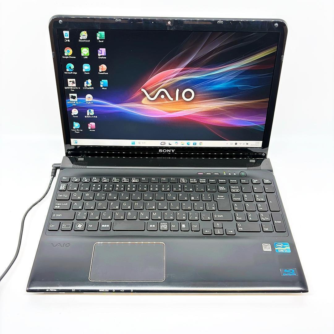 VAIO ノートパソコン Corei7 オフィス 新品SSD Win11 A13