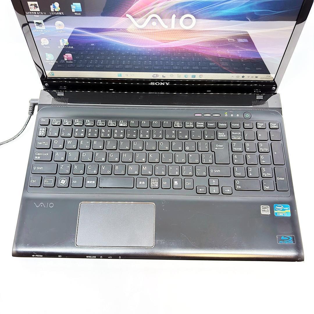 VAIO ノートパソコン Corei7 オフィス 新品SSD Win11 A13